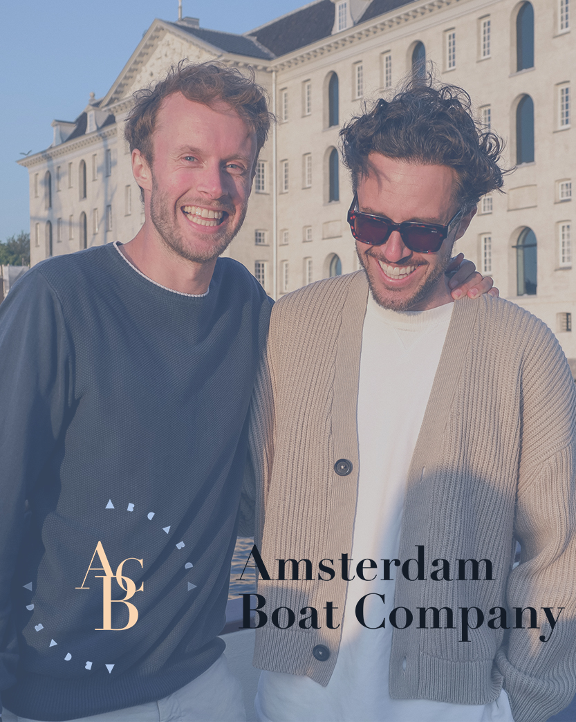 Boris en Maxim Bouten, oprichters Amsterdam Boat Company